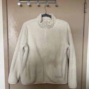 Uniqlo Fuzzy Zip Up Sweater